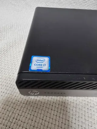 Mini PC HP i7 Negro/Plata