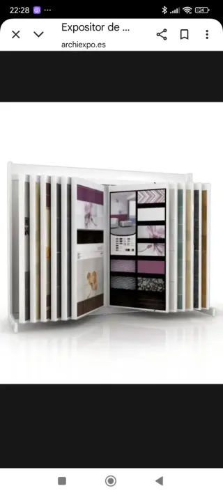 Expositor de azulejos