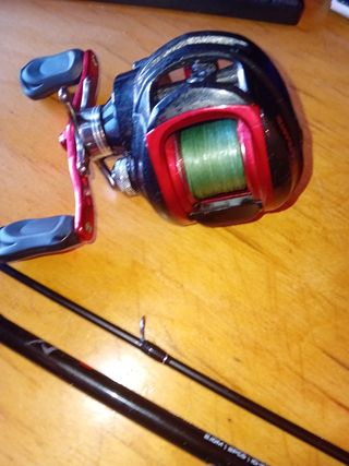 Caña y carrete ultimate cast sin usar