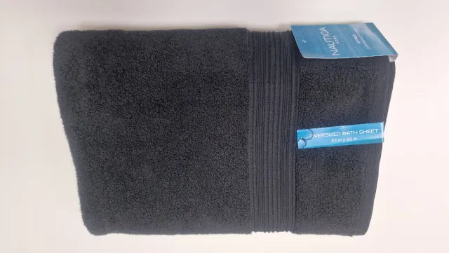 Toalla Calvin Klein Rayas Azules, negros, azules