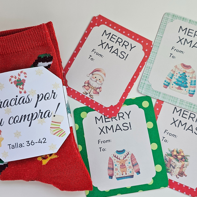 Calcetines navideños! Muy comodos y calentitos! x5