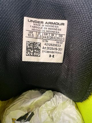 Scarpe Under Armour HOVR Taglia 44.5