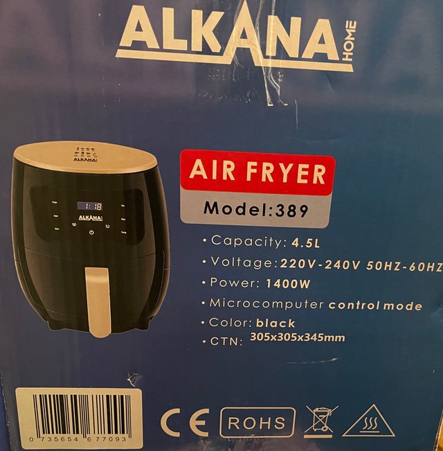Freidora de Aire ALKANA 4.5L Nueva