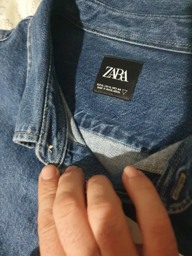 Sobrecamisa vaquera Zara XL