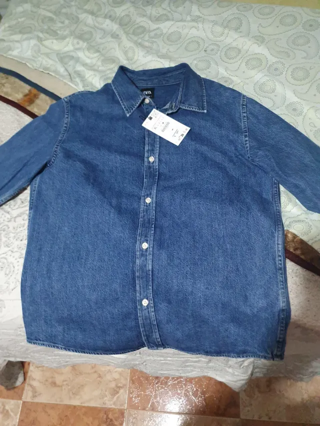 Sobrecamisa vaquera Zara XL