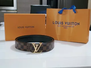 Cintura Uomo Marrone Oro