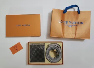 Cintura Uomo Marrone Oro