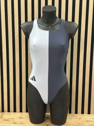 Bañador Adidas Talla M Gris y Blanco