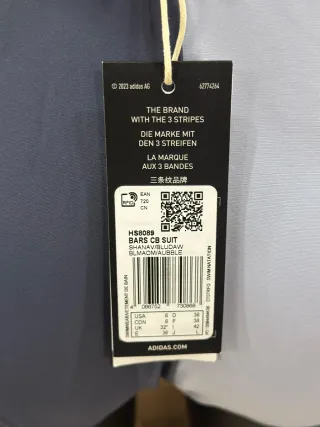 Bañador Adidas Talla M Gris y Blanco