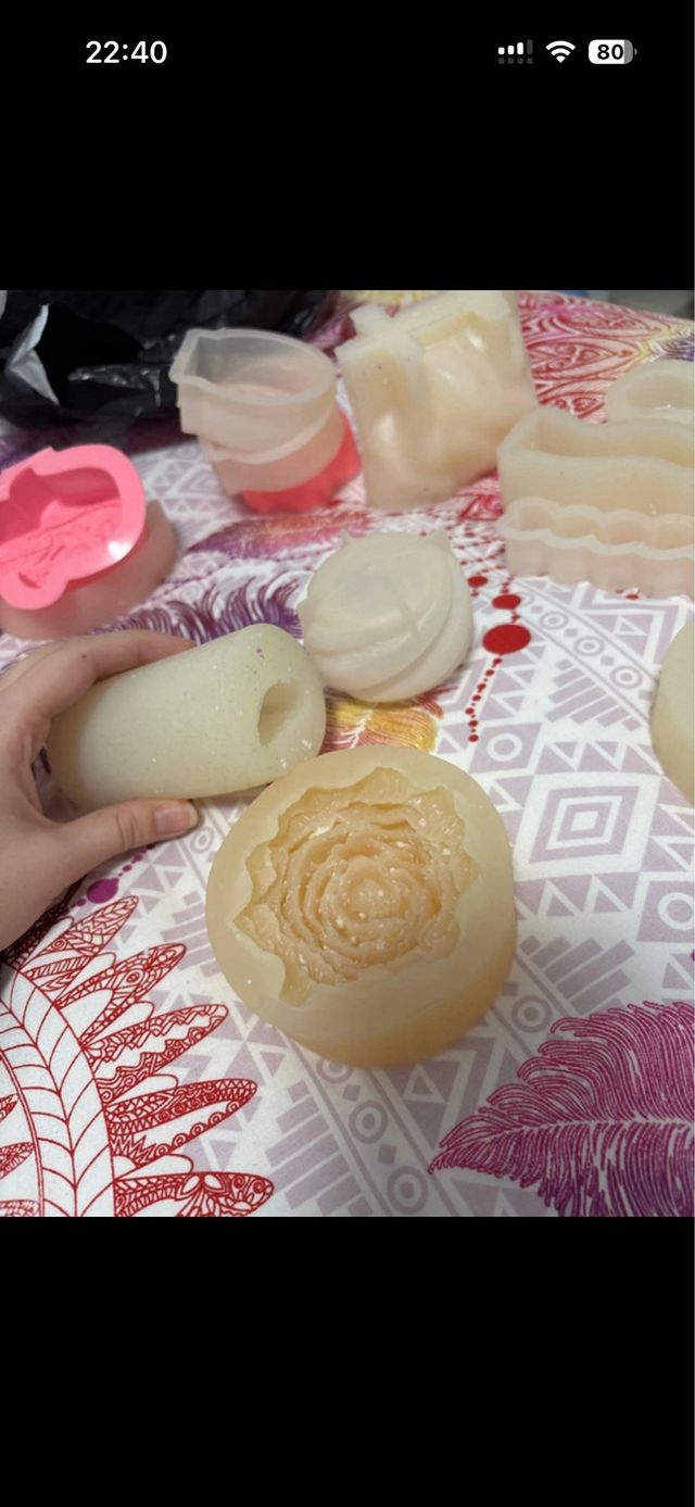 Moldes silicona para velas y manualidades