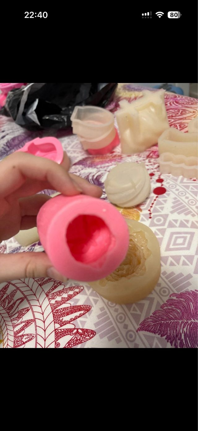 Moldes silicona para velas y manualidades