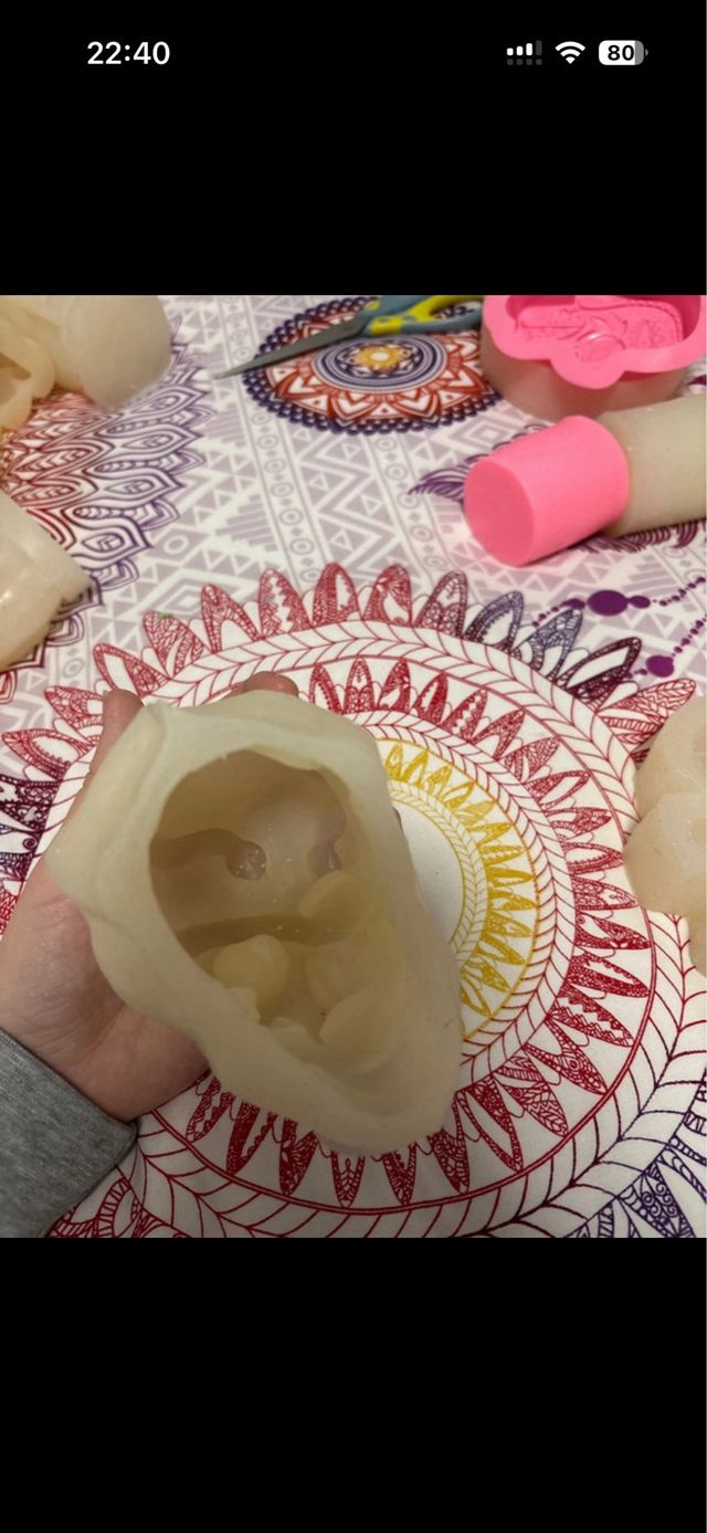 Moldes silicona para velas y manualidades