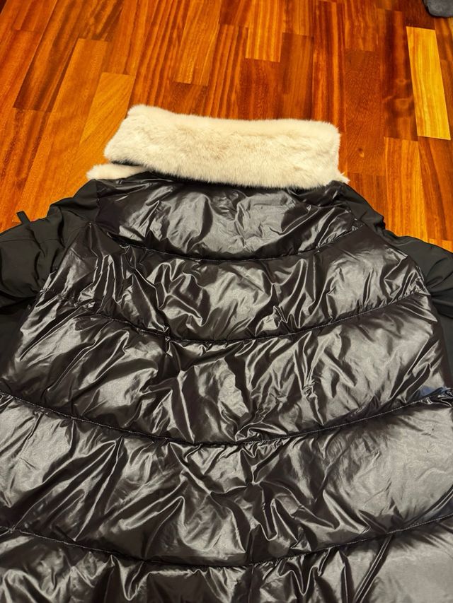 Plumífero Dichi Beige y Negro 38