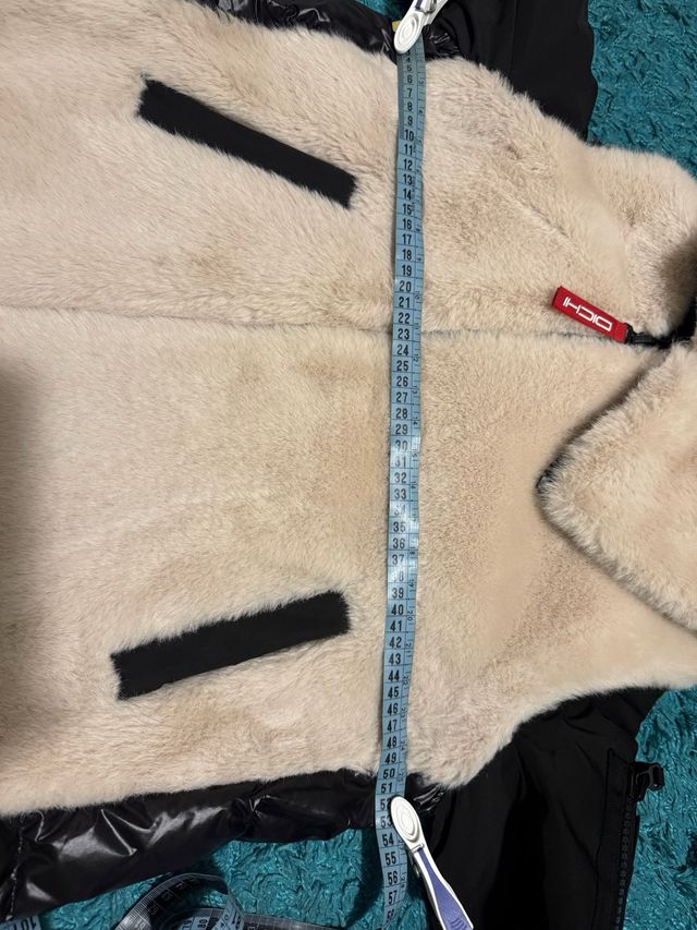 Plumífero Dichi Beige y Negro 38