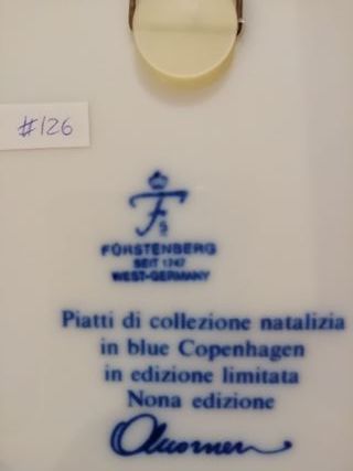 Piatti di Natale 1983-86 da collezione