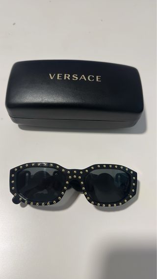 Gafas Versace Medusa Biggie Tachuelas Doradas