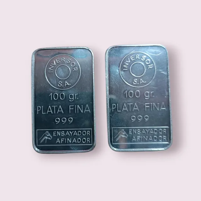 Plata Pura 100 g. Inversor S.A