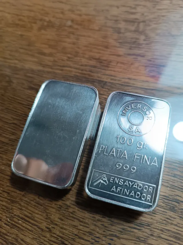 Plata Pura 100 g. Inversor S.A