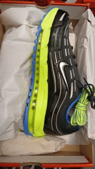 Zapatillas Nike Air Max TL Negras y Verdes.