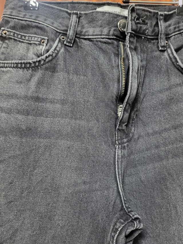 Pantalón vaquero ancho negro Pull&Bear T-