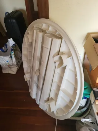 Mesa de jardín DEKOHOME blanca