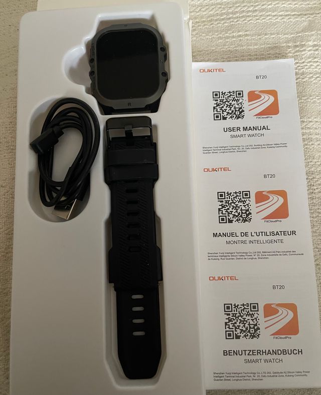 Reloj Smartwatch Oukitel BT20 Negro