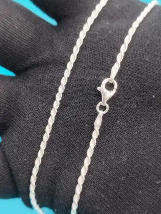 Cordon salomonico Plata 925 mm