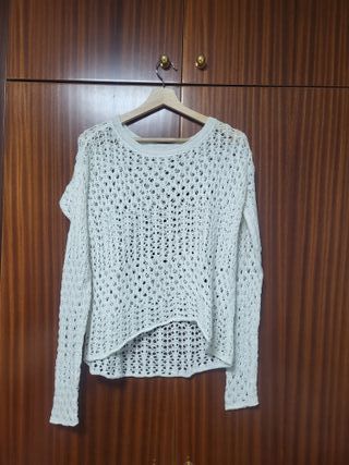 Jersey Hollister crudo manga larga T-XS