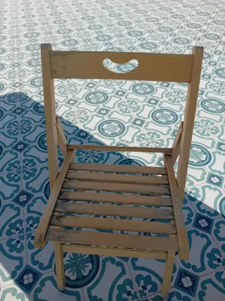 Sedia pieghevole in legno