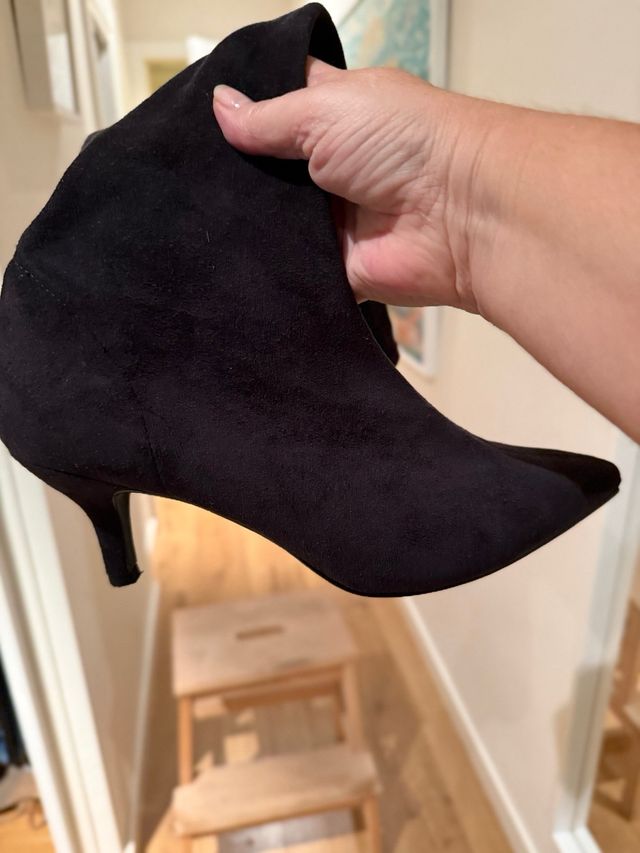 Botas calcetín terciopelo negras