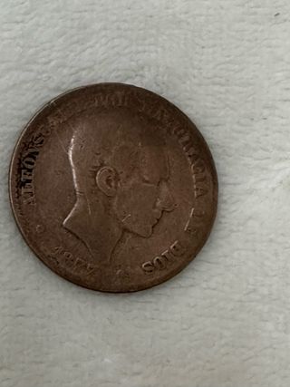 Moneda Alfonso XII 1877