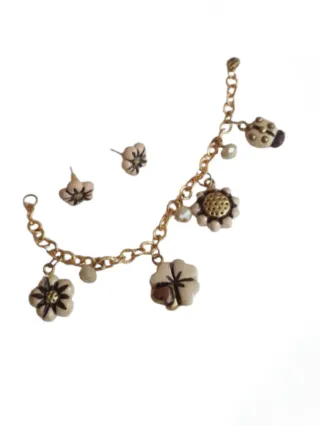 Set Bracciale e Orecchini Fimo Stile Thun