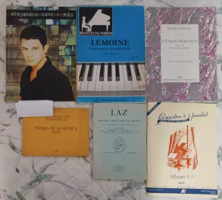 Lote Partituras Piano: Lemoine, Laz, Marshall