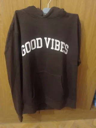 Sudadera Lefties Good Vibes Marrón
