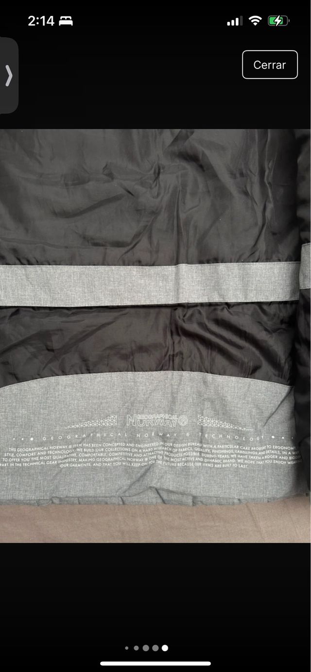 Abrigo Norway gris con capucha