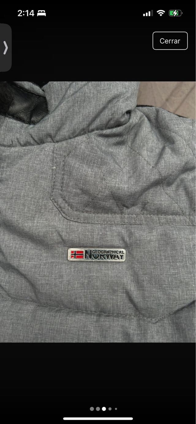 Abrigo Norway gris con capucha