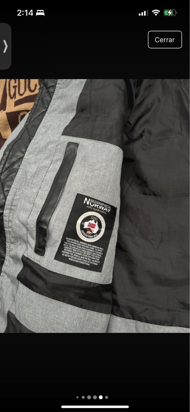 Abrigo Norway gris con capucha