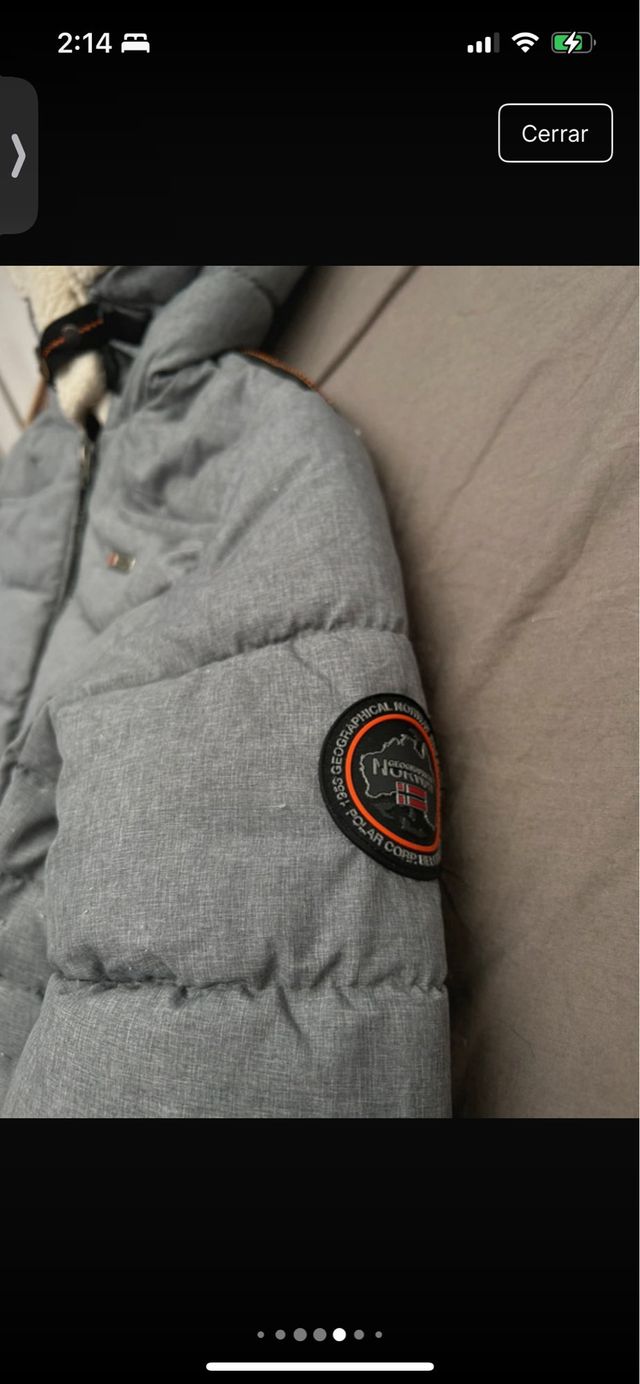 Abrigo Norway gris con capucha