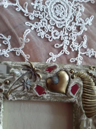 Cornice portafoto decorata oro