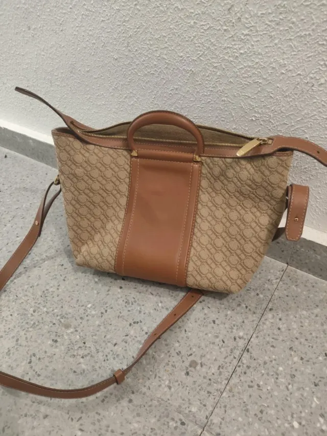 Bolso Carolina Herrera Beige y Marrón