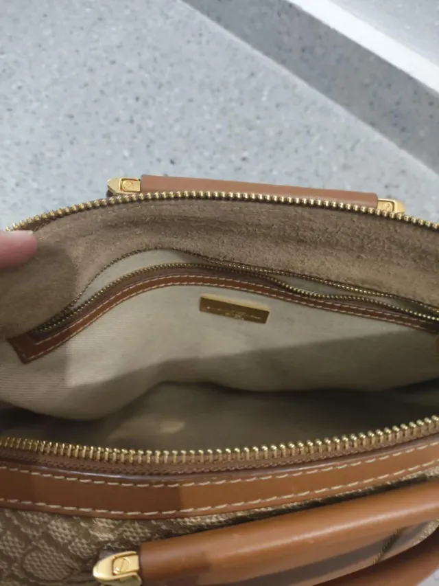 Bolso Carolina Herrera Beige y Marrón