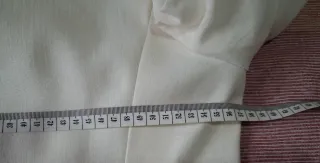 Chaqueta estilo Mao Talla M/L blanco roto