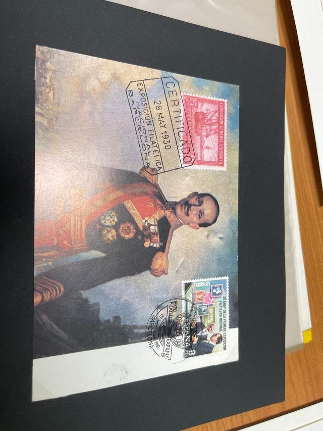 Certificato Timbro Esposizione Filatelica Barcellona