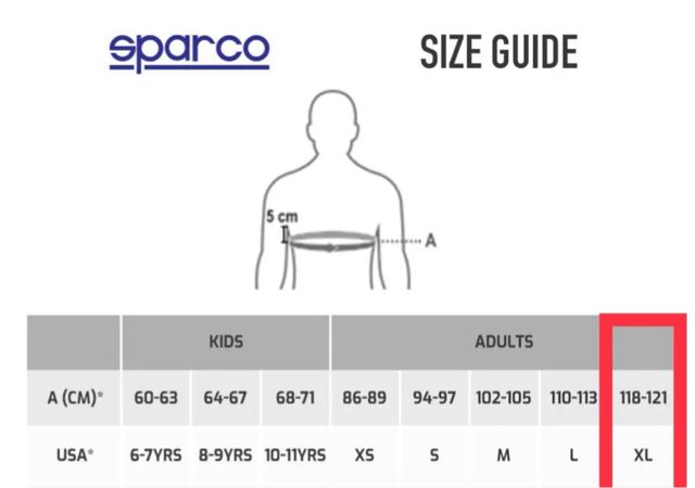 Costillar Sparco Karting gilet Carbon look SPK-5