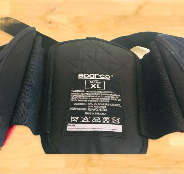 Costillar Sparco Karting gilet Carbon look SPK-5