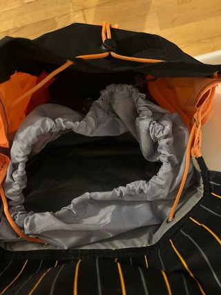 Carrito de la compra Monix naranja y negro