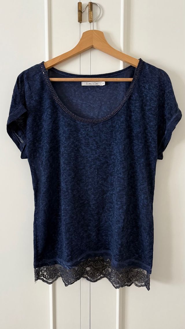 Camiseta Southern Cotton azul marino Talla S