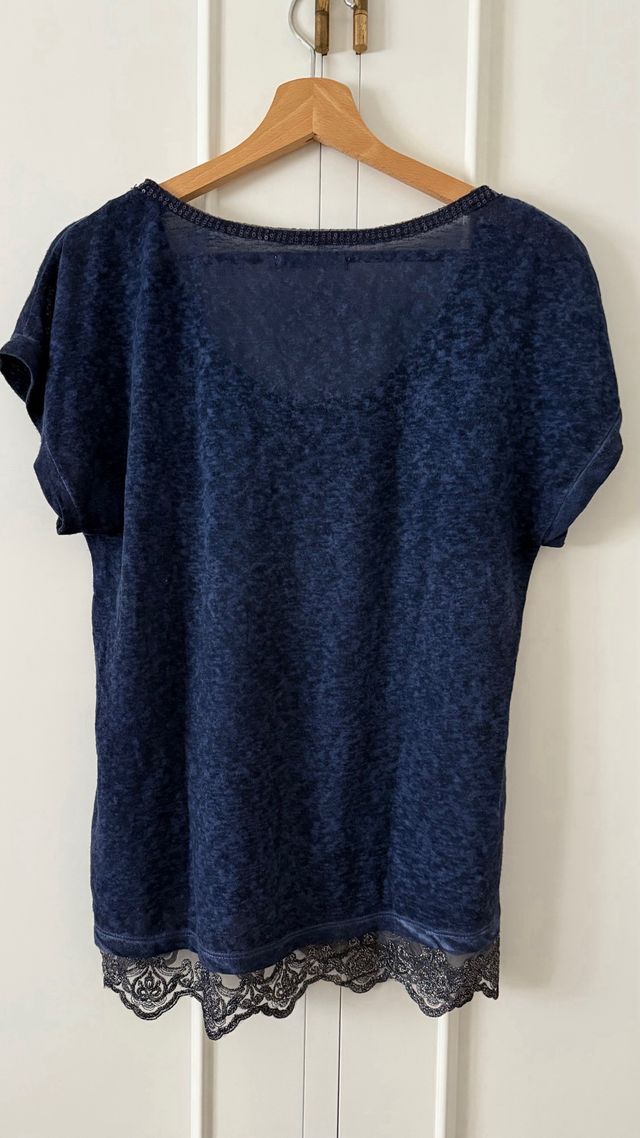 Camiseta Southern Cotton azul marino Talla S
