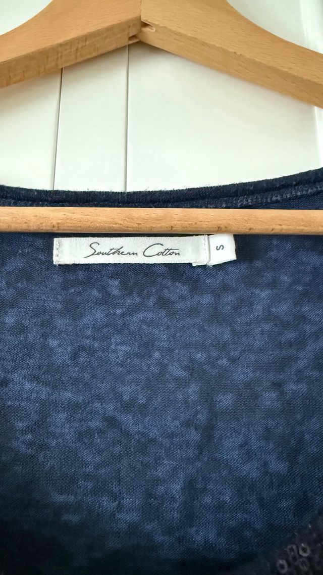 Camiseta Southern Cotton azul marino Talla S