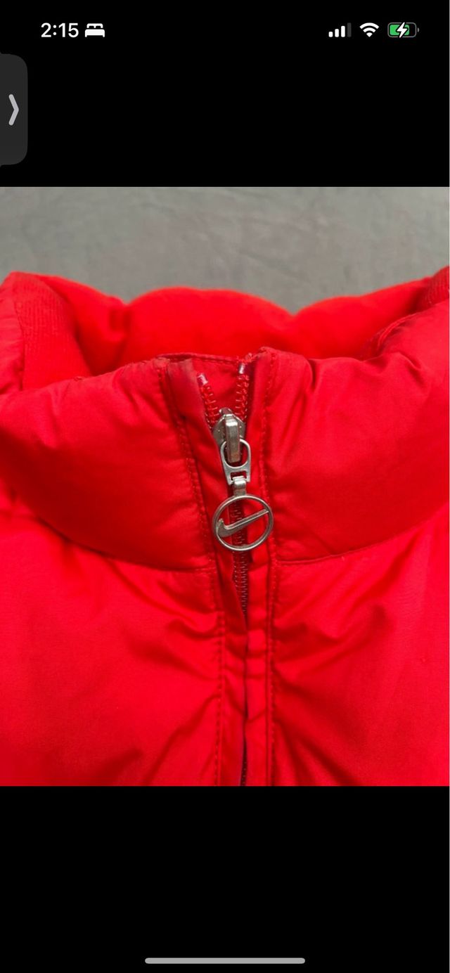 Chaleco acolchado Nike Vintage Rojo Blanco